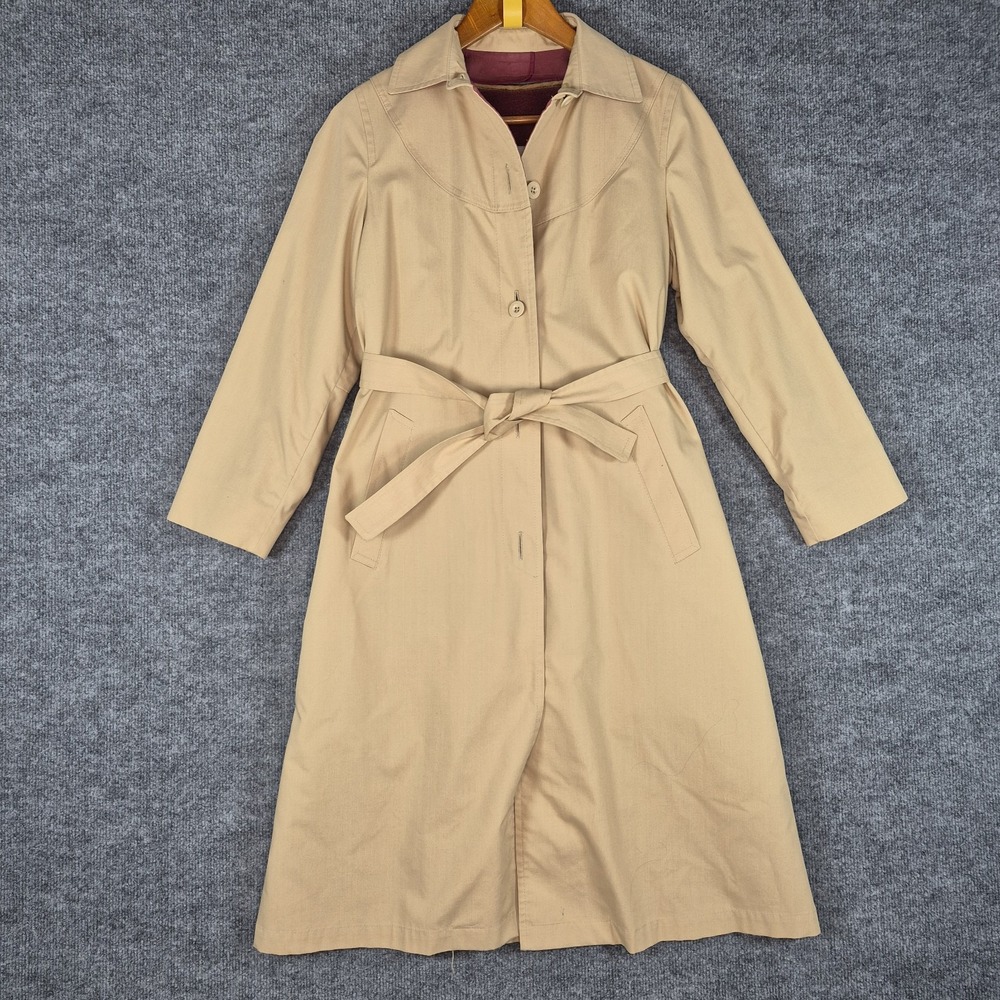 London Fog Beige Trench Coat with Belt